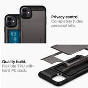 Spigen Iphone 11 Slim Armor Cs Card Slot Wallet Cover/case - Gunmetal Spigen Iphone 11 Slim Armor Cs Card Slot Wallet Cover/case - Gunmetal