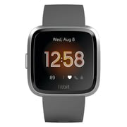 Fitbit Versa Lite Edition Smart Watch - Charcoal/Silver Aluminum Fitbit Versa Lite Edition Smart Watch - Charcoal/Silver Aluminum