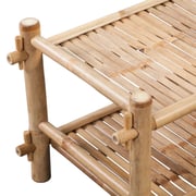 vidaXL 2-Tier Bamboo Shoe Rack vidaXL 2-Tier Bamboo Shoe Rack