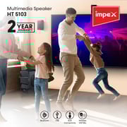 Impex HT 5103 5.1 Channel Home Theater System Black Blue Rock Impex HT 5103 5.1 Channel Home Theater System Black Blue Rock