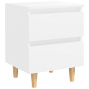 Vidaxl Bed Cabinets With Solid Pinewood Legs 2 Pcs White 40x35x50 Cm Vidaxl Bed Cabinets With Solid Pinewood Legs 2 Pcs White 40x35x50 Cm