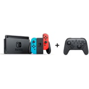 Nintendo Switch Gaming Console 32GB Neon Joy Con W/ Pro Controller