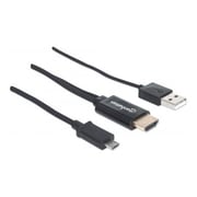 Manhattan MHL HDTV Cable 1.5m Black 151498