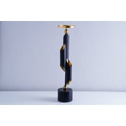 Gregorian Candle Holder Black/gold 11x11x49cm Gregorian Candle Holder Black/gold 11x11x49cm