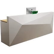 Mahmayi Piramide D2-C0212 Ultra Modern Reception Desk (White) Mahmayi Piramide D2-C0212 Ultra Modern Reception Desk (White)