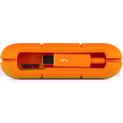 LaCie Rugged Thunderbolt Hard Drive 2TB Silver/Orange STEV2000400 LaCie Rugged Thunderbolt Hard Drive 2TB Silver/Orange STEV2000400