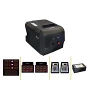 OSCAR Complete Queue Management System Thermal Receipt Printer for 2 Counters and a Main Display