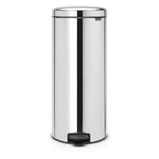 Brabantia Pedal Bin NewIcon 30Litre With Metal Inner Bucket Brilliant Steel