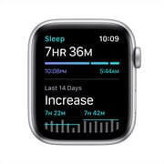 Apple Watch SE GPS 44mm Silver Aluminum Case with White Sport Band Apple Watch SE GPS 44mm Silver Aluminum Case with White Sport Band