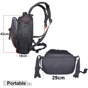 Coopic Bp-06 Camera Case Backpack Waterproof Shockproof 11.41x7.5x16.5 Inches Bag (grey Interior) For Canon Nikon Sony Olympus Pentax Mirrorless Laptop Lenses Batteries Chargers Cables And More