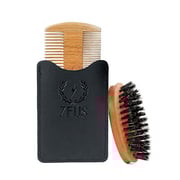 Zeus 100% Boar Firm Pocket Beard Brush + Organic Sandalwood Beard Comb Tool Kit! Zeus 100% Boar Firm Pocket Beard Brush + Organic Sandalwood Beard Comb Tool Kit!