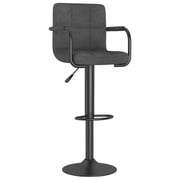 Vidaxl Bar Stools 2 Pcs Dark Grey Fabric Vidaxl Bar Stools 2 Pcs Dark Grey Fabric