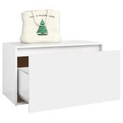 Vidaxl Hall Bench 80x40x45 Cm White Engineered Wood Vidaxl Hall Bench 80x40x45 Cm White Engineered Wood