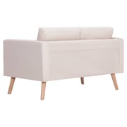 281351 Vidaxl 2-seater Sofa Fabric Cream 281351 Vidaxl 2-seater Sofa Fabric Cream