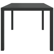 vidaXL Garden Table Black 150x90x74 cm Aluminium and WPC vidaXL Garden Table Black 150x90x74 cm Aluminium and WPC