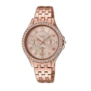 Casio Sheen Rose Gold Stainless Steel Women Watch SHE-3062PG-9AUDF Casio Sheen Rose Gold Stainless Steel Women Watch SHE-3062PG-9AUDF