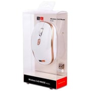 2B Wireless Optical Mouse White and Gold