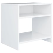 vidaXL Bedside Cabinet White 40x30x40 cm Engineered Wood vidaXL Bedside Cabinet White 40x30x40 cm Engineered Wood