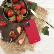 Hama MagCase Finest Feel Pro Case Red Apple iPhone 14 Plus Hama MagCase Finest Feel Pro Case Red Apple iPhone 14 Plus