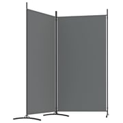 vidaXL 2-Panel Room Divider Anthracite 175x180 cm Fabric vidaXL 2-Panel Room Divider Anthracite 175x180 cm Fabric