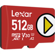 Lexar Play Micro SDXC Memory Card 512GB Red LMSPLAY512G-BNNNG