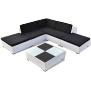 Vidaxl 6 Piece Garden Lounge Set With Cushions Poly Rattan White Vidaxl 6 Piece Garden Lounge Set With Cushions Poly Rattan White