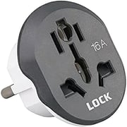 Power Lock P-187 Travel Plug Adapter Converter 3500W
