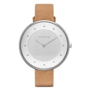 Skagen Gitte Brown Leather Women Watch SKW2326 Skagen Gitte Brown Leather Women Watch SKW2326