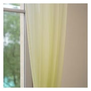 Ombre Design Sheer Window Curtain Set of 2pcs Green Color