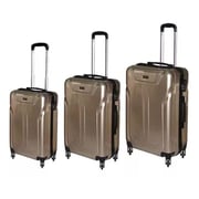 Highflyer Terminator Trolley Luggage Bag Gold 3pc Set TH1609PPC3PC