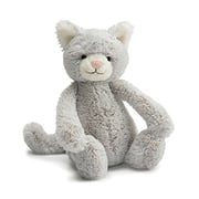 Jellycat Bashful Grey And White Kitty Stuffed Animal, Small, 7 Inches Jellycat Bashful Grey And White Kitty Stuffed Animal, Small, 7 Inches