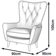 Galaxy Design Louvre Single Seat Sofa Blue Galaxy Design Louvre Single Seat Sofa Blue