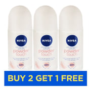 Nivea Powder Touch Roll On Women 50ml - Buy 2 Get 1 Free