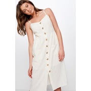 Cotton On Woven Beth Button Front Midi Dress Multicolor Large Cotton On Woven Beth Button Front Midi Dress Multicolor Large