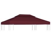 Vidaxl 2-tier Gazebo Top Cover 310 G/m² 4x3 M Bordeaux Vidaxl 2-tier Gazebo Top Cover 310 G/m² 4x3 M Bordeaux