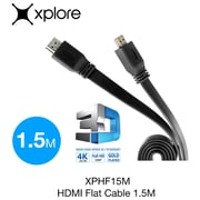 Xplore XP-HF15M HDMI Flat Cable 1.5m Black
