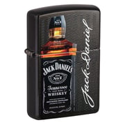 Zippo Classic Lighter Model 49321 Jack Daniel's Tennessee Whiskey With White Signature | Windproof | Metal Material - Black Zippo Classic Lighter Model 49321 Jack Daniel's Tennessee Whiskey With White Signature | Windproof | Metal Material - Black