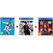 PS4 FIFA19 + NBA2K19 + WW2K19 Game PS4 FIFA19 + NBA2K19 + WW2K19 Game