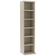 Vidaxl Cd Cabinet Sonoma Oak 21x20x88 Cm Engineered Wood Vidaxl Cd Cabinet Sonoma Oak 21x20x88 Cm Engineered Wood