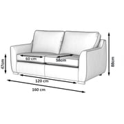 Galaxy Design Plaza Series 2 Seater Sofa Wheat Brown Galaxy Design Plaza Series 2 Seater Sofa Wheat Brown