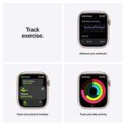 Apple Watch Nike Series 7 GPS, 41mm Starlight Aluminium Case with Pure Platinum/Black Nike Sport Band Apple Watch Nike Series 7 GPS, 41mm Starlight Aluminium Case with Pure Platinum/Black Nike Sport Band