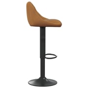 Vidaxl Bar Stools 2 Pcs Brown Velvet Vidaxl Bar Stools 2 Pcs Brown Velvet