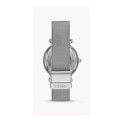 Fossil Carlie Silver Mesh Women Watch ME3176