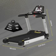 PowerMax 6.0HP Commercial Fitness Treadmill with Automatic Incline 180KG TAC-2500