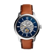 Fossil Mens Skeleton Automatic Watch With Leather Strap Me3154 Fossil Mens Skeleton Automatic Watch With Leather Strap Me3154