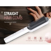 Kskin Hair Straightener Brush Hair Straightening Iron With Built-in Comb, 20s Fast Heating 5 Gears Settings Anti-scald Perfect For Professional Salon At Home Kd380,white Kskin Hair Straightener Brush Hair Straightening Iron With Built-in Comb, 20s Fast Heating 5 Gears Settings Anti-scald Perfect For Professional Salon At Home Kd380,white