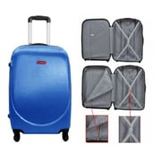 Highflyer Curve Series Trolley Luggage Bag Blue 3pc Set TH10103PC