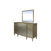 Pan Emirates Gomerry New Dresser With Mirror Champagne
