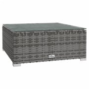 vidaXL 9 Piece Garden Lounge Set with Cushions Poly Rattan Grey vidaXL 9 Piece Garden Lounge Set with Cushions Poly Rattan Grey