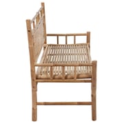 vidaXL Garden Bench with Cushion 120 cm Bamboo vidaXL Garden Bench with Cushion 120 cm Bamboo